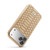 iPhone 17 Pro Max Fierre Shann Python Texture Electroplating PU Phone Case - White