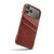 iPhone 17 Pro Max Fierre Shann Retro Oil Wax Texture Card Slots PU Leather Phone Case - Brown