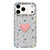 iPhone 17 Pro Max Flash Rhinestone Double-sided IMD Love Heart Phone Case - Stars Transparent