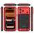 iPhone 17 Pro Max Four-proof Metal Hybrid Silicone Phone Case - Red
