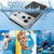 iPhone 17 Pro Max Four-proof Metal Hybrid Silicone Phone Case - Silver
