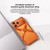iPhone 17 Pro Max Frameless X-shaped Metal Phone Case - Orange