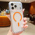 iPhone 17 Pro Max Frosted PC Hybrid TPU Magnetic Phone Case with AI Sensing Key - Orange