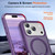 iPhone 17 Pro Max Fulcrum Standing Bracket MagSafe Phone Case - Purple