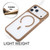 iPhone 17 Pro Max GEBEI Jazz Series Skin Feel Frosted MagSafe Phone Case - Brown