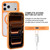 iPhone 17 Pro Max GEBEI Jazz Series Skin Feel Frosted MagSafe Phone Case - Orange