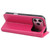 iPhone 17 Pro Max GEBEI Top-grain Horizontal Flip Leather Phone Case - Rose Red