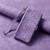 iPhone 17 Pro Max Geometric Zipper Wallet Side Buckle Leather Phone Case - Purple
