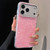iPhone 17 Pro Max Gilded Colorful Shell Patterned TPU+IMD Phone Case - Pink