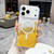iPhone 17 Pro Max Gilding MagSafe Hybrid Clear TPU Phone Case - Yellow