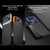 iPhone 17 Pro Max GKK Color Master Splicing Phone Case - Blue Black
