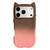 iPhone 17 Pro Max Gradient Cat Ear Design TPU Phone Case - Brown Pink