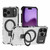 iPhone 17 Pro Max Grating Holder Shockproof Phone Case - Transparent