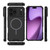 iPhone 17 Pro Max Grating Solid Color MagSafe Magnetic Phone Case - Black