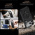 iPhone 17 Pro Max Hexagon Armor Magnetic Holder Weighing Scale Phone Case - Black