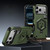 iPhone 17 Pro Max Hexagon Armor Magnetic Holder Weighing Scale Phone Case - Green