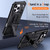 iPhone 17 Pro Max Hidden Metal Holder Magnetic Shockproof Phone Case - Black