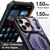 iPhone 17 Pro Max Hidden Metal Holder Magnetic Shockproof Phone Case - Purple