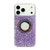 iPhone 17 Pro Max Hollow Sequins Glitter MagSafe Electroplating Phone Case - Purple