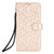 iPhone 17 Pro Max Honeycomb Dot Texture Leather Phone Case - Gold