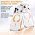 iPhone 17 Pro Max Ice Armor Magnetic PC Hybrid TPU Phone Case - White