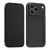 iPhone 17 Pro Max Imitate Liquid Skin Feel Leather Phone Case with Card Slots - Black