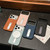 iPhone 17 Pro Max Invisible Holder PC + Vegan Leather Magnetic Phone Case - Light Blue