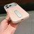 iPhone 17 Pro Max Invisible Holder PC + Vegan Leather Magnetic Phone Case - Pink