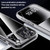 iPhone 17 Pro Max iPAKY Mingxing Series Shockproof PC+TPU Phone Case - Transparent + Silver