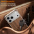 iPhone 17 Pro Max J TRIBE Metal Frameless Wood Texture MagSafe Phone Case - Walnut