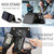 iPhone 17 Pro Max JEEHOOD C22 Series Zipper Wallet Leather Phone Case with Dual Lanyard - Black