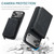 iPhone 17 Pro Max JEEHOOD J02 Magnetic Zipper Horizontal Flip Leather Phone Case - Black