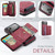 iPhone 17 Pro Max JEEHOOD J02 Magnetic Zipper Horizontal Flip Leather Phone Case - Red