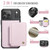 iPhone 17 Pro Max JEEHOOD J05 Business Magnetic Style RFID Leather Phone Case - Pink