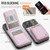iPhone 17 Pro Max JEEHOOD J06 British Style RFID MagSafe Card Bag PU Phone Case - Pink