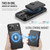 iPhone 17 Pro Max JEEHOOD J09 Buckle Card Bag MagSafe Magnetic Style RFID Leather Phone Case - Black