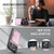 iPhone 17 Pro Max JEEHOOD J09 Buckle Card Bag MagSafe Magnetic Style RFID Leather Phone Case - Pink