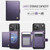 iPhone 17 Pro Max JEEHOOD J09 Buckle Card Bag MagSafe Magnetic Style RFID Leather Phone Case - Purple