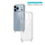iPhone 17 Pro Max Kalebol Minimalist High Transparency Multi Color Lanyard Hole Phone Case - Black