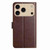 iPhone 17 Pro Max Lambskin 8-card Slot Leather Phone Case - Brown