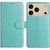 iPhone 17 Pro Max Lambskin 8-card Slot Leather Phone Case - Green
