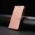 iPhone 17 Pro Max Lambskin 8-card Slot Leather Phone Case - Rose Gold