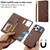 iPhone 17 Pro Max LC.IMEEKE L2 Series Detachable Magsafe PU Phone Case with Lanyard - Brown