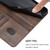 iPhone 17 Pro Max Line Splicing Buckle Retro Leather Phone Case - Brown