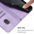 iPhone 17 Pro Max Line Splicing Buckle Retro Leather Phone Case - Purple