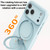 iPhone 17 Pro Max Liquid Silicone MagSafe Holder Phone Case - Purple