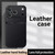iPhone 17 Pro Max Litchi Leather Magnetic Full Coverage Shockproof Phone Case - Black