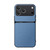 iPhone 17 Pro Max Litchi Leather Magnetic Full Coverage Shockproof Phone Case - Blue