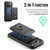 iPhone 17 Pro Max MAGKING K1 MagSafe Detachable Wallet RFID Back Cover Phone Case - Black