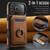 iPhone 17 Pro Max MAGKING K1 MagSafe Detachable Wallet RFID Back Cover Phone Case - Brown